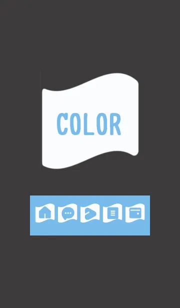 [LINE着せ替え] blue color P15の画像1