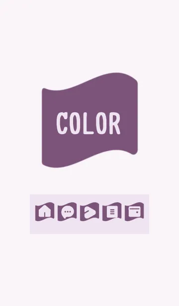 [LINE着せ替え] purple color P13の画像1