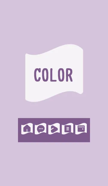 [LINE着せ替え] purple color P15の画像1