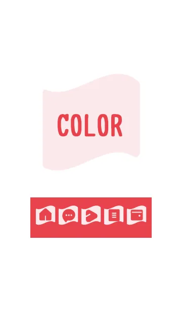 [LINE着せ替え] red color P13の画像1