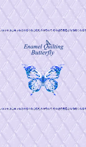 [LINE着せ替え] Enamel Quilting & Butterfly#5の画像1
