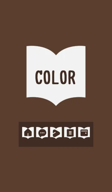 [LINE着せ替え] brown color Q11の画像1