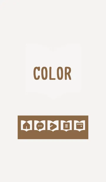 [LINE着せ替え] brown color Q13の画像1
