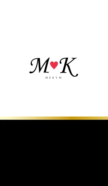 [LINE着せ替え] LOVE-INITIAL M&K イニシャル 7の画像1