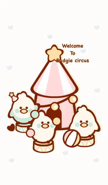 [LINE着せ替え] Budgie circus 4の画像1