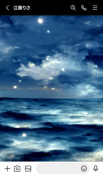 [LINE着せ替え] 夜の月 月の海 #DlN_5。の画像2