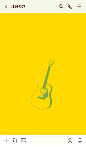 [LINE着せ替え] GUITAR COLOR タンポポ色の画像2