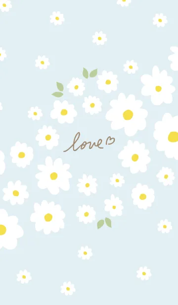 [LINE着せ替え] 白花 斜め26の画像1