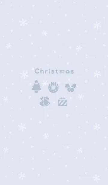 [LINE着せ替え] クリスマス3<ブルー>の画像1