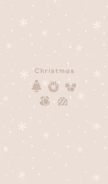 [LINE着せ替え] クリスマス3<ブラウン>の画像1