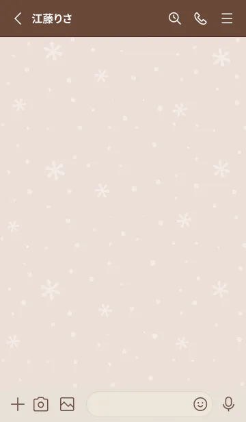 [LINE着せ替え] クリスマス3<ブラウン>の画像2