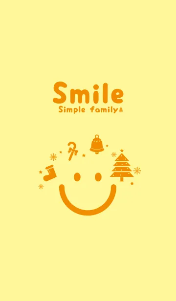 [LINE着せ替え] スマイル＆クリスマスツリー ライムライトの画像1