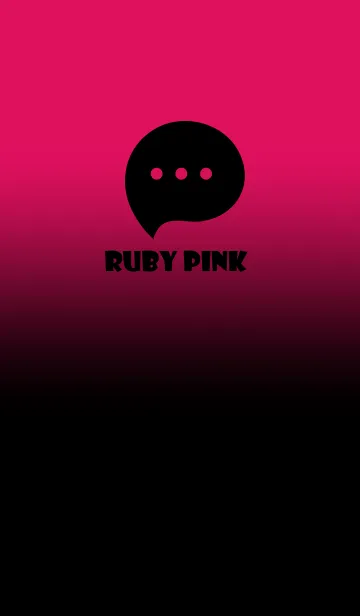 [LINE着せ替え] Black & Ruby Pink Theme V3 (JP)の画像1
