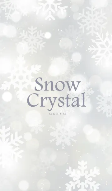 [LINE着せ替え] Snow Crystal-WHITE.MEKYM 17の画像1