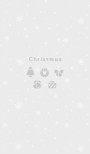 [LINE着せ替え] クリスマス3<グレー>の画像1