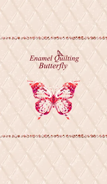 [LINE着せ替え] Enamel Quilting & Butterfly#6の画像1