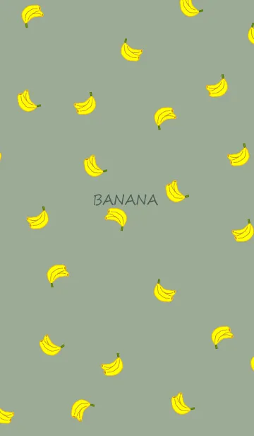 [LINE着せ替え] バナナ総柄 /dustygreenの画像1