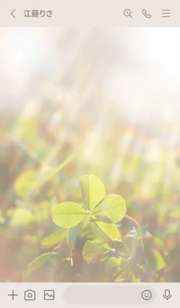 [LINE着せ替え] 四つ葉のクローバー Rainbow Shower #16の画像2