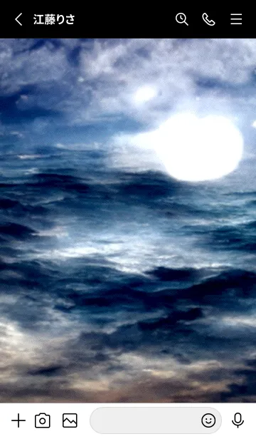 [LINE着せ替え] 夜の月 月の海 #DlO_2。の画像2