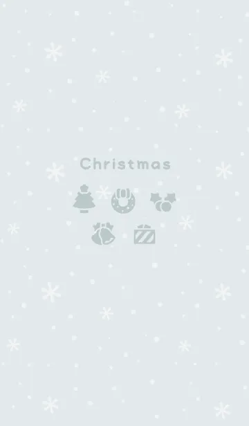 [LINE着せ替え] クリスマス3<グリーンブルー>の画像1