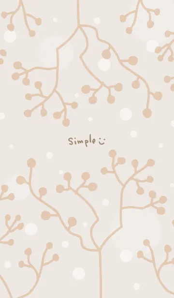 [LINE着せ替え] 木の実 グレージュ5の画像1