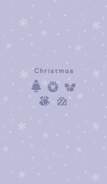 [LINE着せ替え] クリスマス4<パープル>の画像1