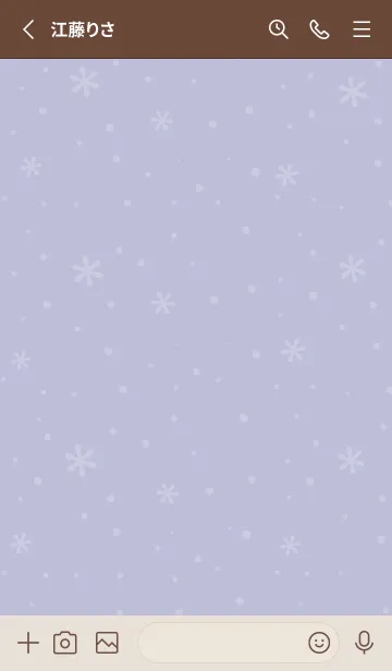 [LINE着せ替え] クリスマス4<パープル>の画像2