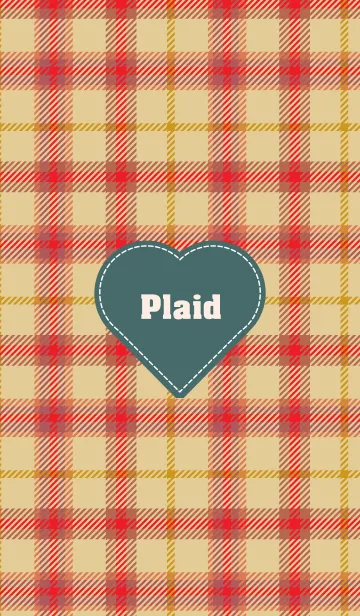 [LINE着せ替え] plaid & Heart 6の画像1