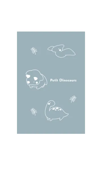 [LINE着せ替え] 小さい恐竜たち ブルーの画像1