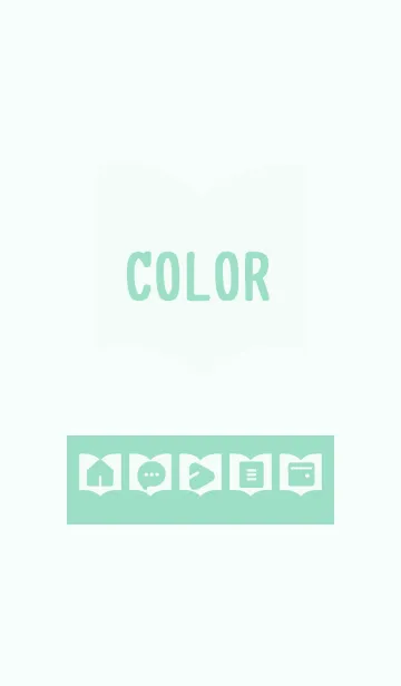 [LINE着せ替え] green color Q25の画像1