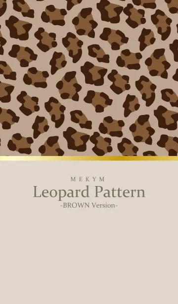 [LINE着せ替え] Leopard-BROWN Version 30の画像1