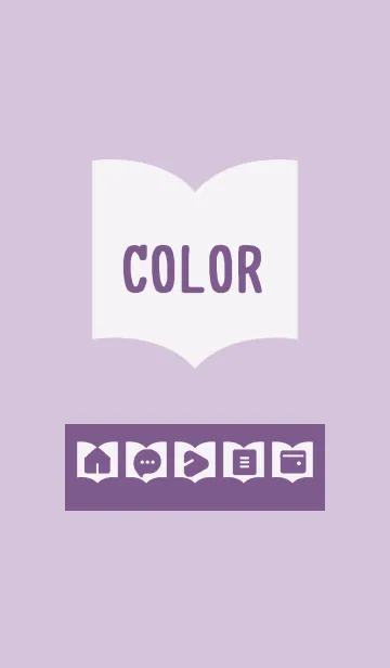 [LINE着せ替え] purple color Q15の画像1