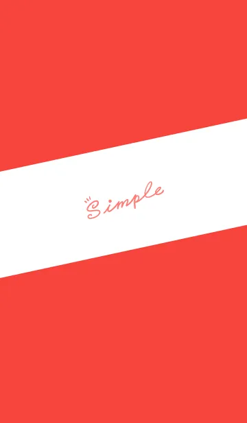 [LINE着せ替え] Simple Lines J-Brilliant Red (Re3)の画像1