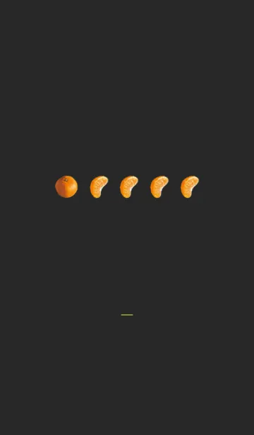 [LINE着せ替え] ブラックイエロー : みかんの画像1