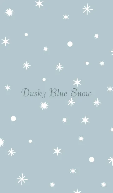 [LINE着せ替え] Dusky Blue Green Snow.MEKYM 5の画像1