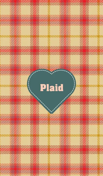 [LINE着せ替え] plaid & Heart 7の画像1