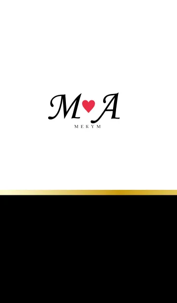 [LINE着せ替え] LOVE-INITIAL M&A イニシャル 7の画像1