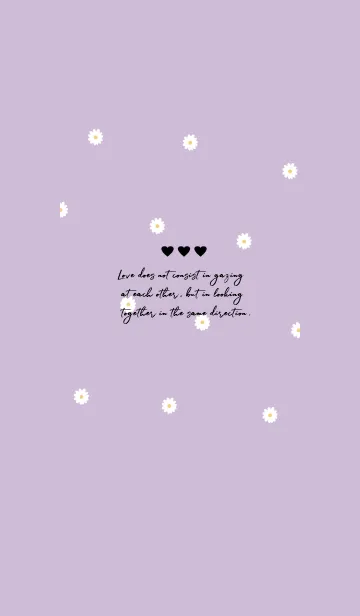 [LINE着せ替え] Daisy Days :black purpleの画像1