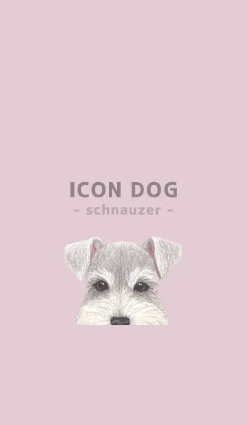 [LINE着せ替え] ICON DOG - シュナウザー - PASTEL PK/05の画像1