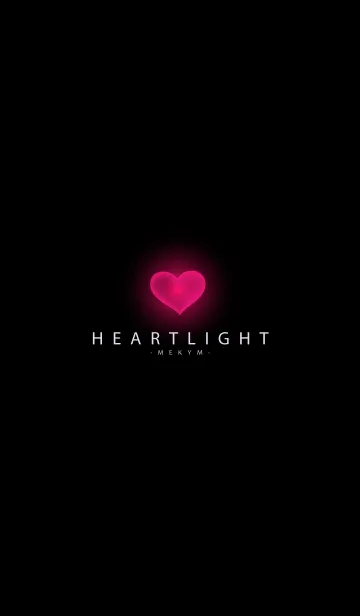 [LINE着せ替え] HEART LIGHT-BLACK 13の画像1