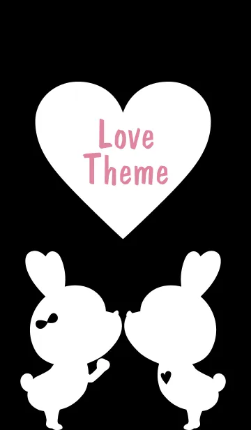 [LINE着せ替え] LOVE THEME Black and White 85の画像1