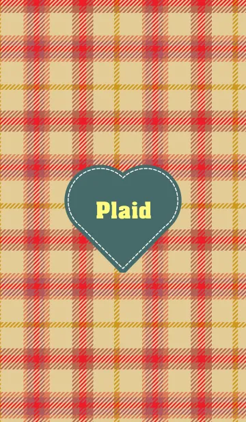 [LINE着せ替え] plaid & Heart 8の画像1