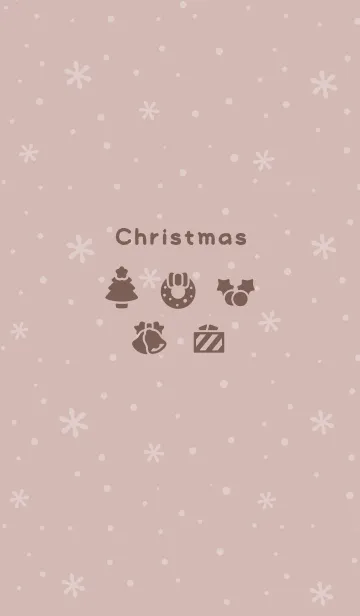 [LINE着せ替え] クリスマス4<ブラウン>の画像1