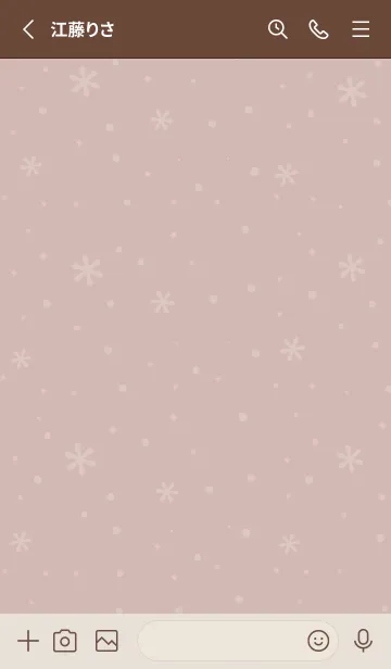 [LINE着せ替え] クリスマス4<ブラウン>の画像2