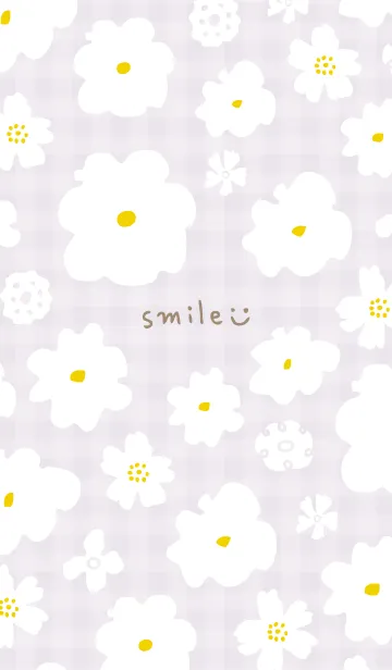 [LINE着せ替え] シンプル 大人 白い花3の画像1