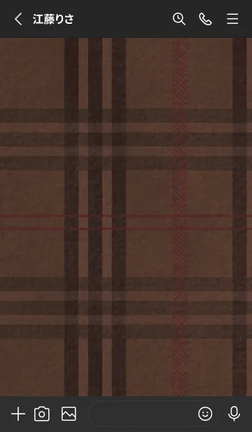 [LINE着せ替え] チェック柄 St 02 - ブラック & カラー 30の画像2