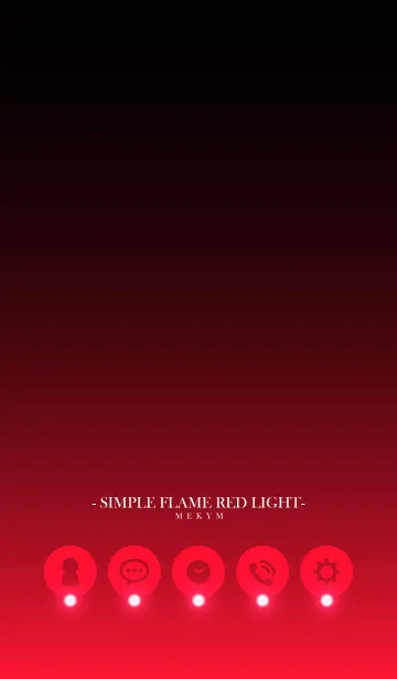 [LINE着せ替え] SIMPLE-FLAME RED LIGHTの画像1