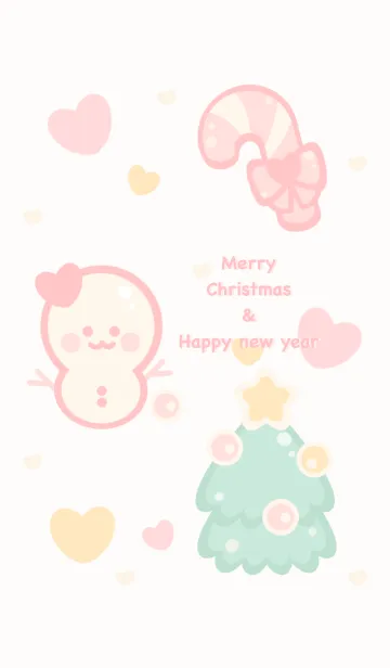 [LINE着せ替え] Pastel Christmas time 5の画像1