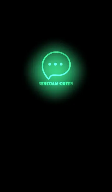 [LINE着せ替え] Seafoam Green Neon Theme V3 (JP)の画像1