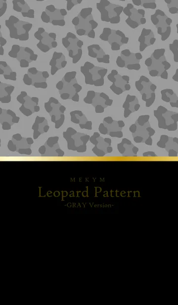 Leopard Pattern-BLACK GRAY 30の着せ替えメイン画像